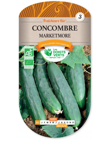 LES DOIGTS VERTS Concombre Marketmore Bio