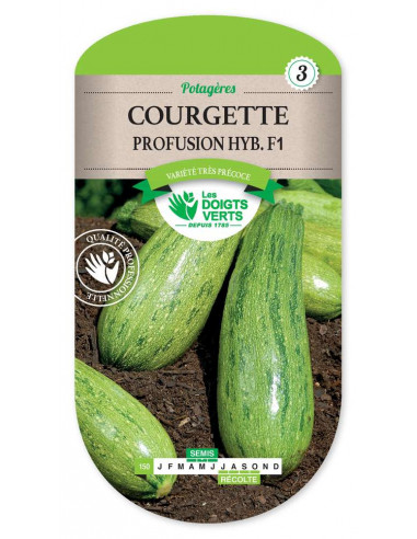 LES DOIGTS VERTS Courgette Profusion Hybride F1