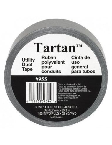 TARTAN Duct Tape gris - 44 mm x 50 m
