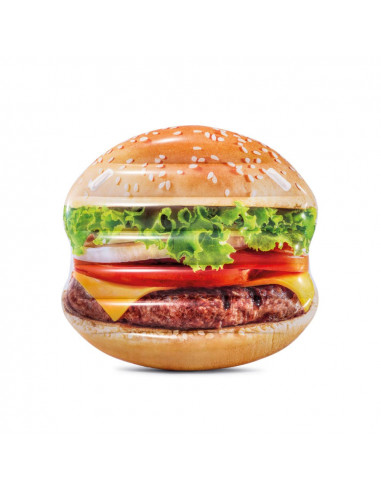 INTEX Matelas gonflable Burger 145 x 142 cm