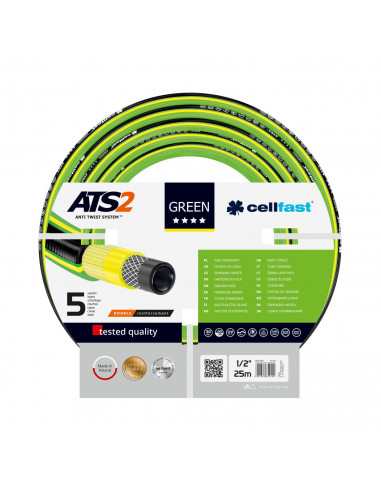 CELLFAST 15-110 Tuyau d'arrosage GREEN ATS2™ - 1/2" 25 m