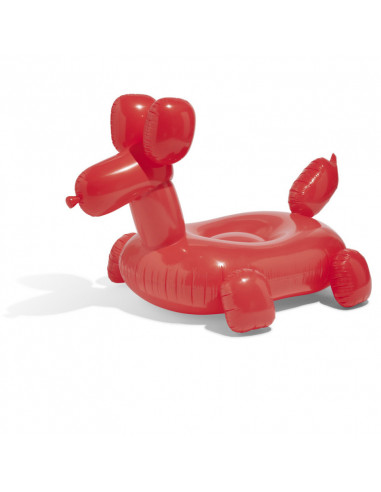 DIFFUSION 547495 Bouée gonflable chien ballon Rouge - 147 x 140 x 110 cm