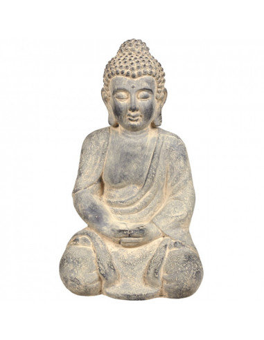DIFFUSION  325414 Statue de Bouddha assis en résine - 28 x 24 x H.47 cm