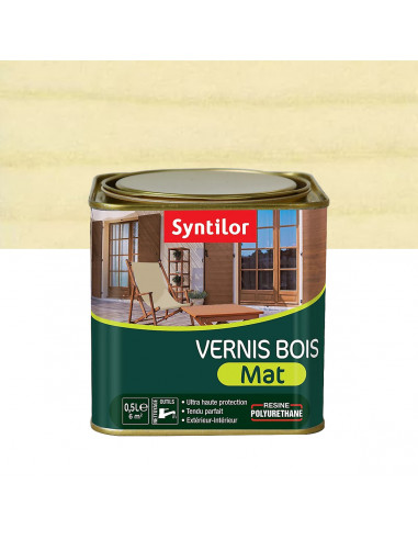 SYNTILOR Vernis BOIS incolore mat - 0,5L