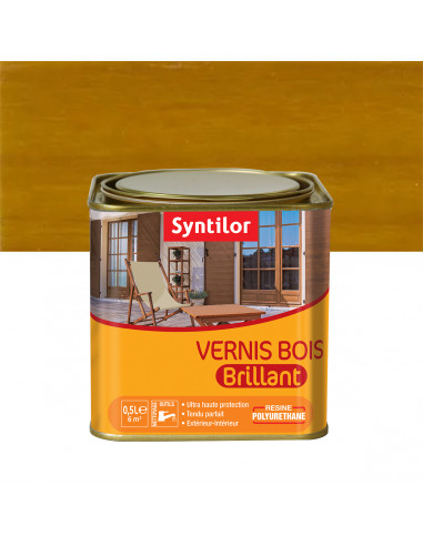 SYNTILOR Vernis BOIS chêne moyen brillant - 0,5L