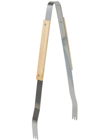 Piques à brochette en métal avec manche en bois - longueur 40cm