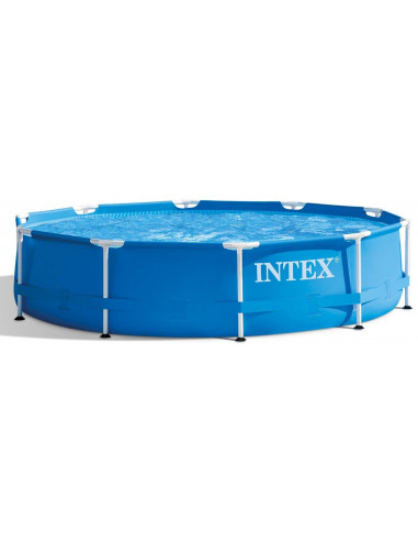 INTEX Kit Piscinette Tubulaire METAL FRAME Ronde 3,05 x 0,76 m