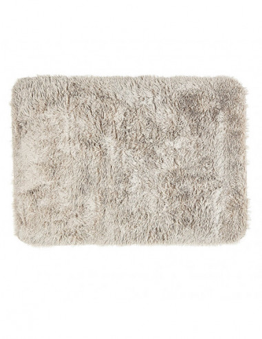 DIFFUSION 545687 Tapis rectangulaire fourrure Shaggy taupe - Dim. 130 x 90 cmPolyester