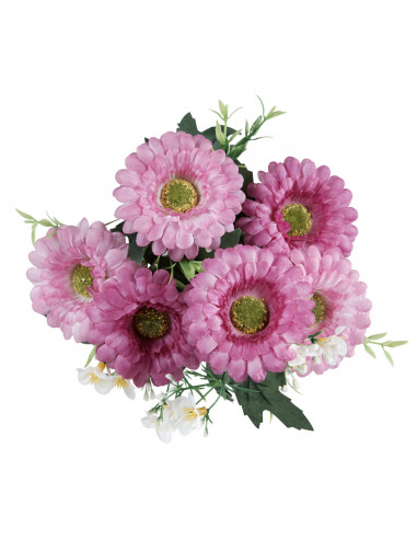 DIFFUSION 386079 Bouquet de marguerites violettes - 30 x 20 x 20 cm
