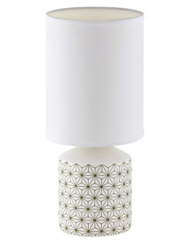 RABALUX 4399 Lampe de chevet SOPHIE textile blanc - E14 1x MAX 40W