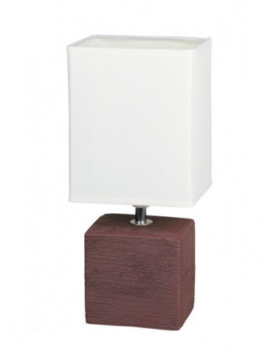 RABALUX 4928 Lampe de chevet ORLANDO textile wenge - E14 1x MAX 40W