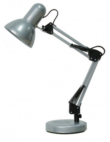 RABALUX 4213 Lampe de chevet SAMSON métal argent - E27 1x MAX 60W