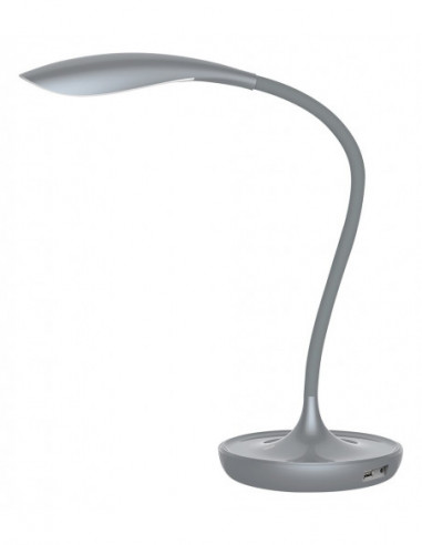 RABALUX 6419 Lampe de chevet BELMONT plastique gris - LED 5W