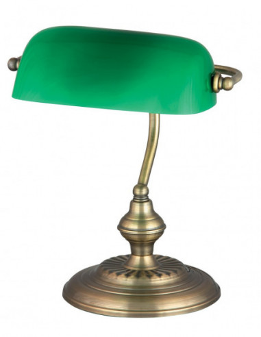 RABALUX 4038 Lampe de chevet BANK verre bronze - E27 1x MAX 60W