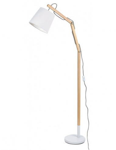 RABALUX 4192 Lampe de plancher THOMAS textile blanc - E27 1x MAX 60W