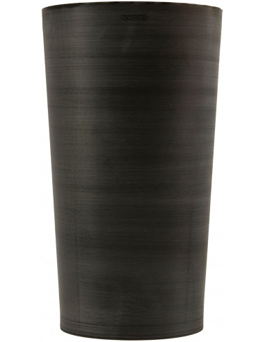 ARTPLAST ATI.030.SB.AN Pot conique TIZIANO Anthracite - Ø30 x H.52 cm