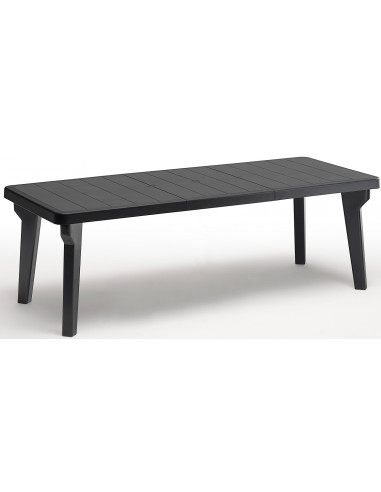 BICA Table extensible BERGEN Graphite - 90 x 160/220 x H.74 cm