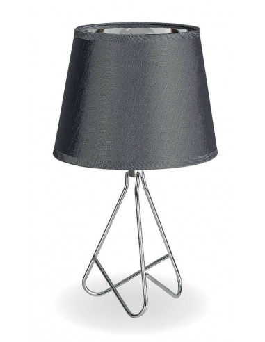 RABALUX Lampe de chevet Blanka - Ø17 x H.29 cm, chrome