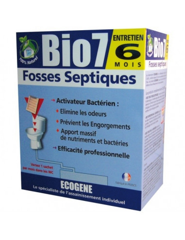 ECOGENE 216 Bio7 Entretien pour fosse septique - 480 g