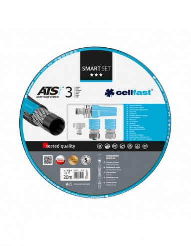 CELLFAST 13-190 Kit d’arrosage SMART ATSV™ - 1/2", 20 m