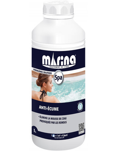 MARINA L500415M1 Traitement Spa Anti-écume Liquide 1L