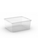 KIS Boîte de rangement plastique C BOX M Transparent 34 x 40 x 17 cm 18 L