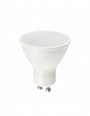 Ampoule Plate De LED D'isolement Sur Le Blanc Photo stock - Image