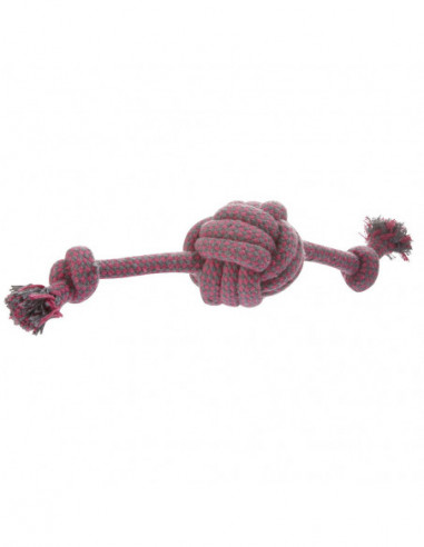 DIFFUSION 551211 Jouet pour chien en corde gros nœud coloré - Ø6 x 26 cm