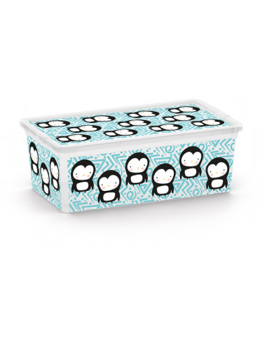 KIS Boîte de rangement plastique C BOX Style XS Animaux - 19 x 33,5 x 12 cm 6 L