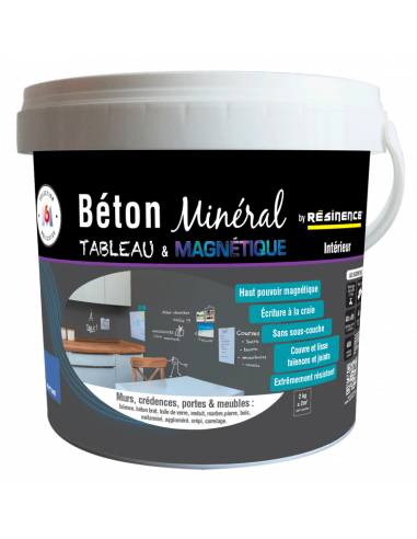 RESINENCE Béton Minéral Tableau & Magnétique Neptune 2kg