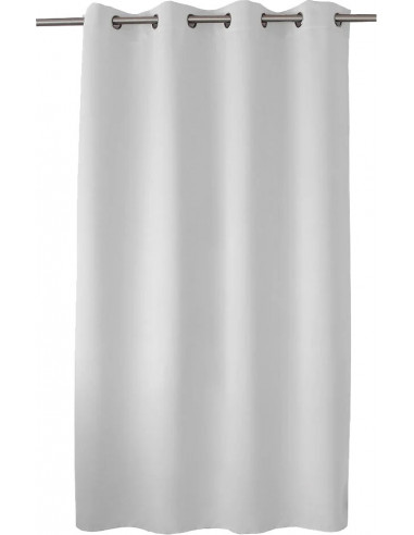 DECOSTARS Rideau Occultant 8 œillets Polyester - 140 x 180 cm Blanc