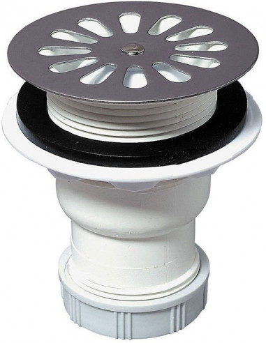 WIRQUIN SP413 Bonde de douche pour receveur sortie verticale - Ø60 mm