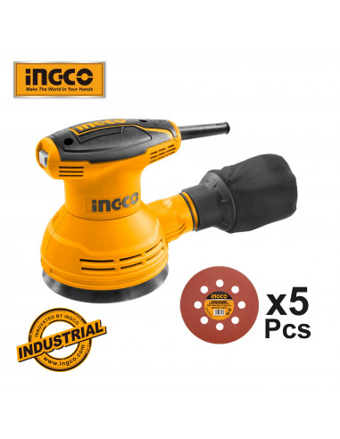 INGCO RS3208 Ponceuse orbitale - 320W, Ø125 mm