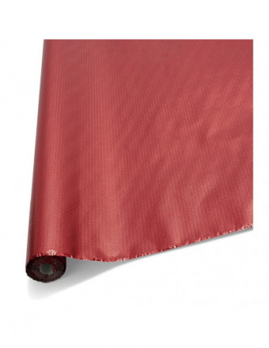 DIFFUSION 472993 Nappe rouge chrome en papier - 1,18 x L.5 m