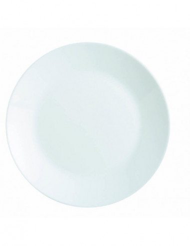DIFFUSION 477715 Assiette plate ronde LUMINARC blanche - Ø25 cm
