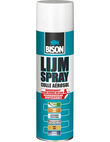 BISON 1308160 Colle aérosol LIJM Spray – 500 mL