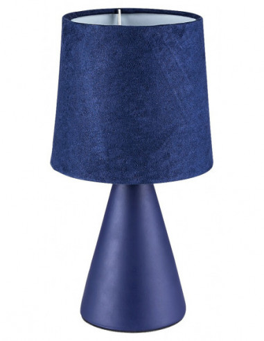 RABALUX 2696 Lampe de chevet NALANI textile bleu - E14 1x MAX 40W