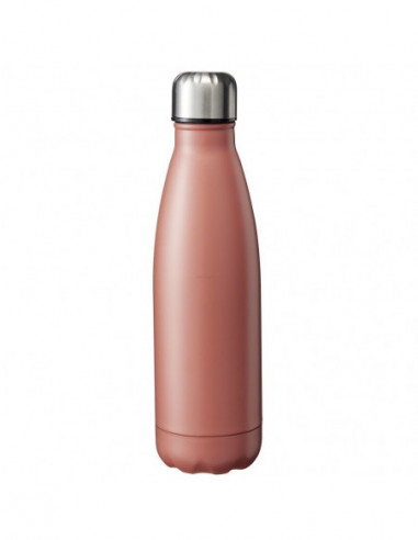 DIFFUSION 592594 Bouteille isotherme en inox rouge - 500 mL, Ø7 x 26,5 cm