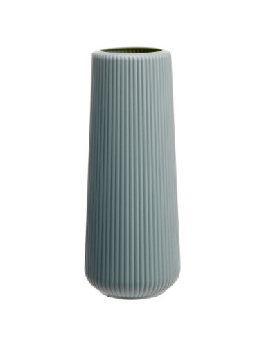 DIFFUSION 584190 Vase cylindre en plastique bleu - Ø9 x H.22,5 cm