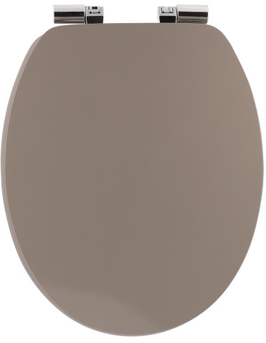 TENDANCE 4111165 Abattant WC taupe - 9,5 x 5,5 x 16,8 cm