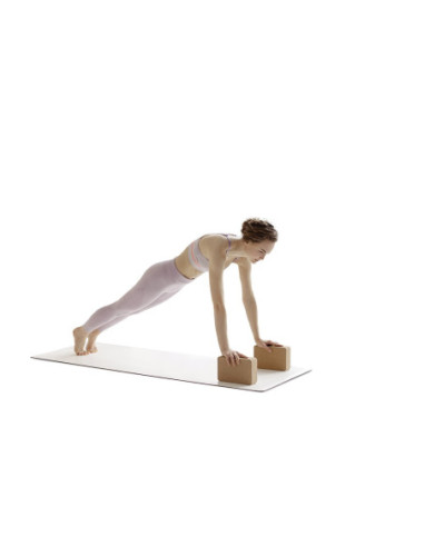 DIFFUSION 603731 Bloc de yoga en liège - 22,3 x 12 x H.7,4 cm