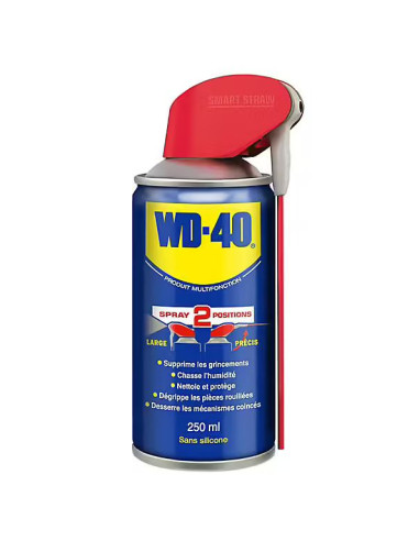WD-40 33489 Produit Multifonction spray double position - 250 mL