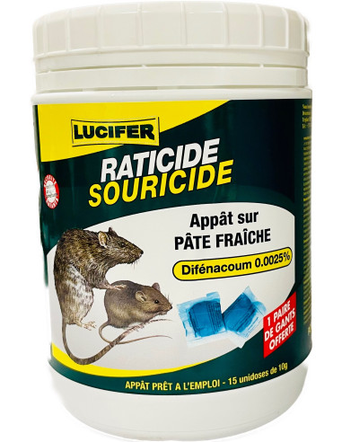 Poudre raticide 50 anti-rats et souris