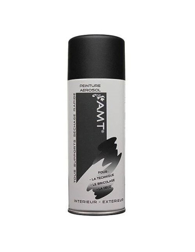 AMT BPA01 Peinture aérosol noir mat - 330 mL