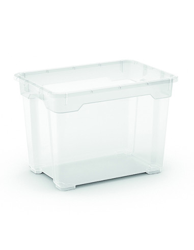 KIS Boîte de rangement en plastique R box S transparent sans couvercle - 17 L, 37 x 25,5 x H.26,5 cm