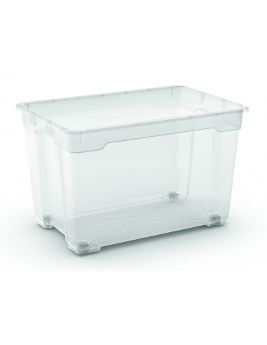 KIS Boîte de rangement en plastique R box XL transparent sans couvercle - 57 L, 56,5 x 38 x H.36 cm