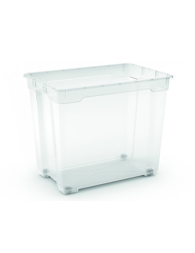 KIS Boîte de rangement en plastique R box XXL transparent sans couvercle - 78 L, 56,5 x 38 x H.47 cm