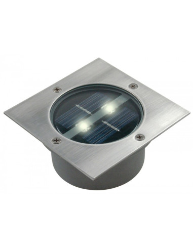 SMARTWARES Spot solaire encastrable carré 2 LED