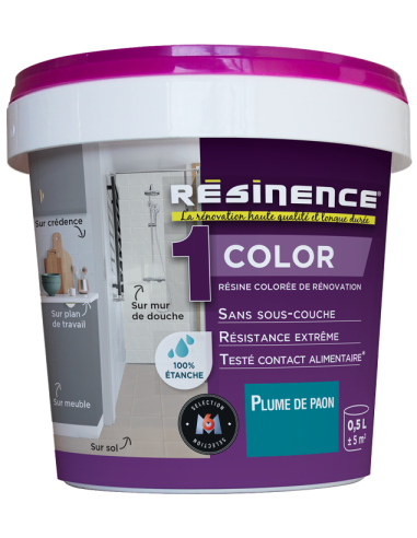 RESINENCE 5007 Résine de rénovation Color Plume de paon - 500 mL