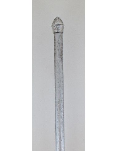 LUANCE Tringle extensible bistrot en argent noir - 85 x 135 cm